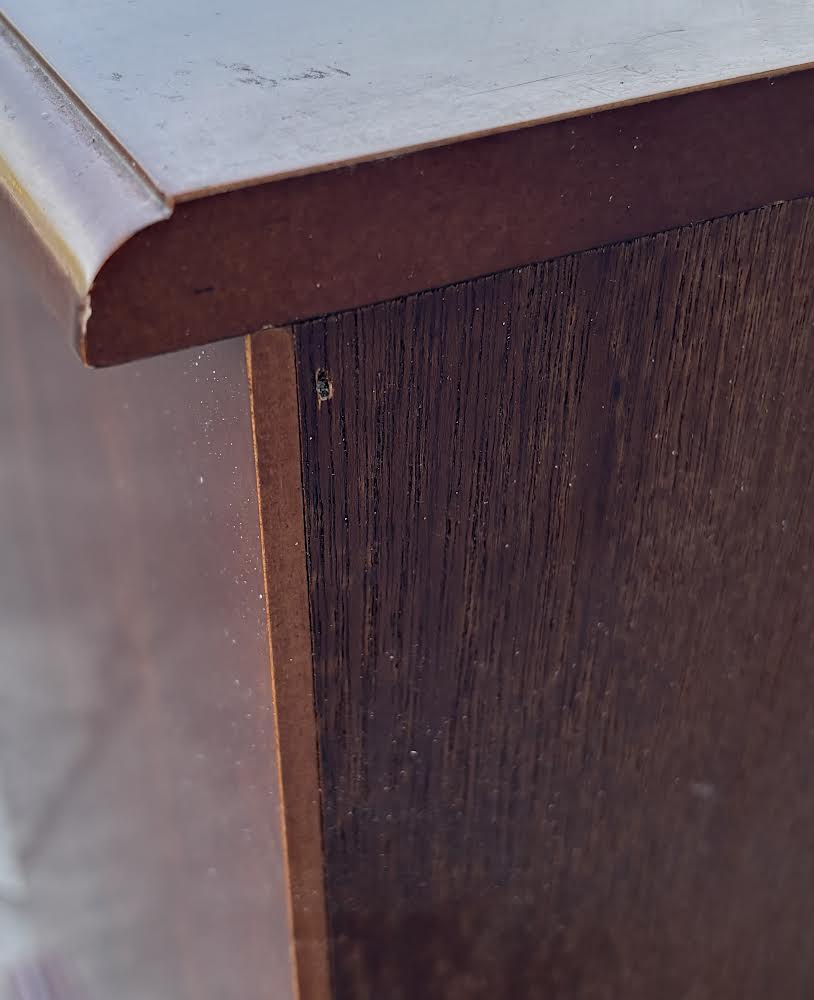 Tall Side Table Jewelry Armoire Dark Wood Cherry