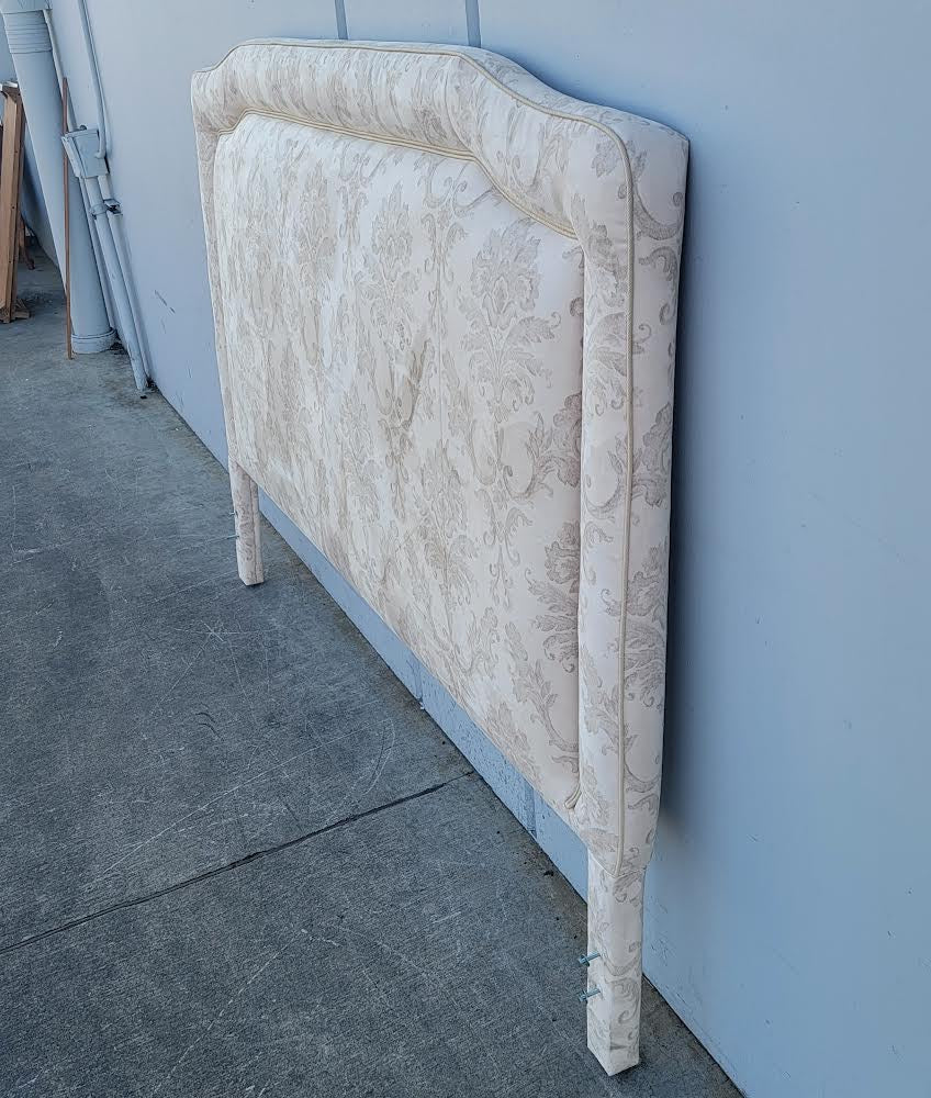 King size headboard white/cream floral