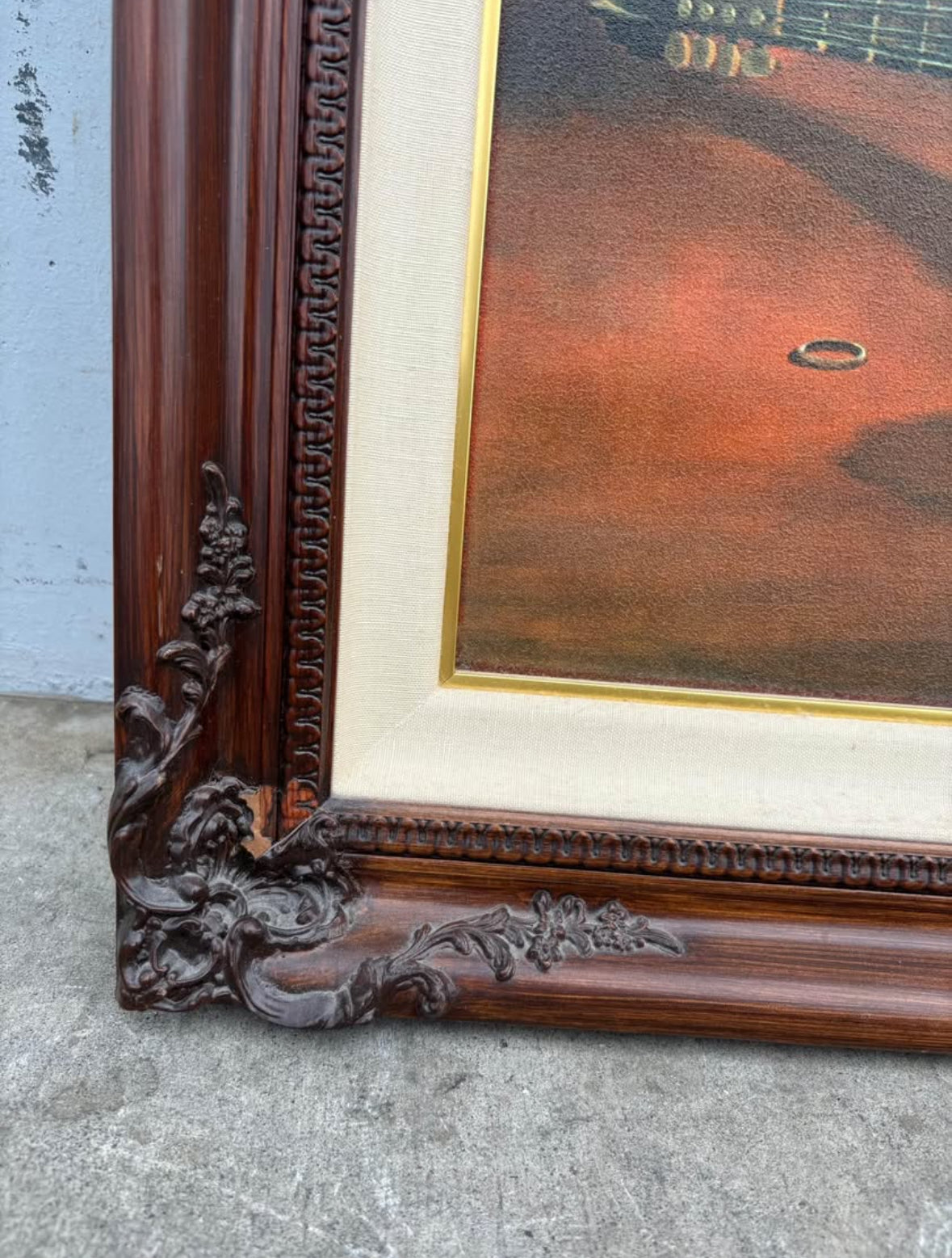 August Holland A Rose By Any Name Framed Art Mandolin Vintage