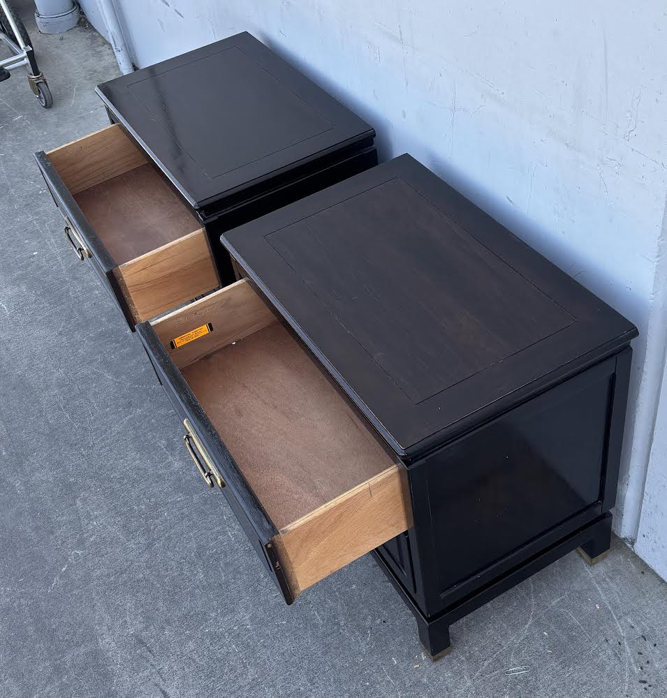 American of Martinsville Asian Modern Chest Night Stands End Tables