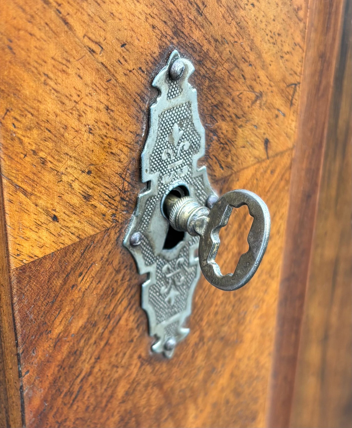 Vintage/antique two door walnut armoire/wardrobe cabinet (2/$350 each)