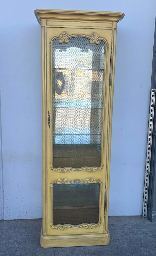 Provincial Off White Curio Cabinet