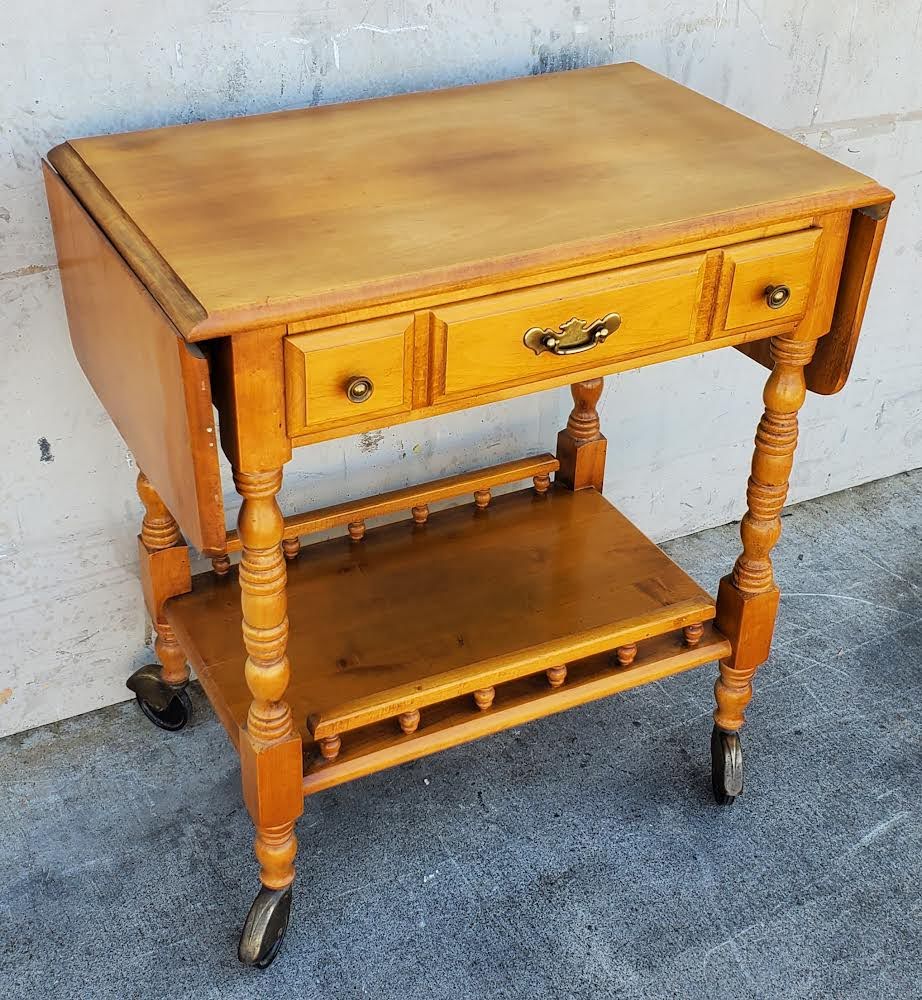 Kitchen buffet/server on wheels light wood