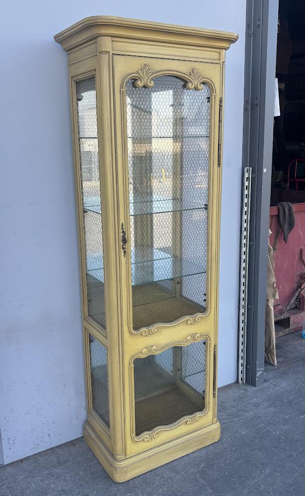 Provincial Off White Curio Cabinet