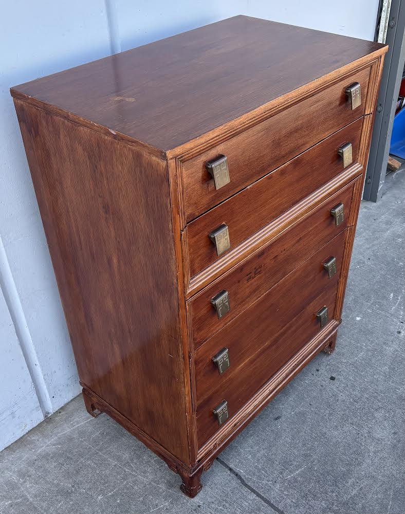 Five-Drawer Chests Mahogany Dresser