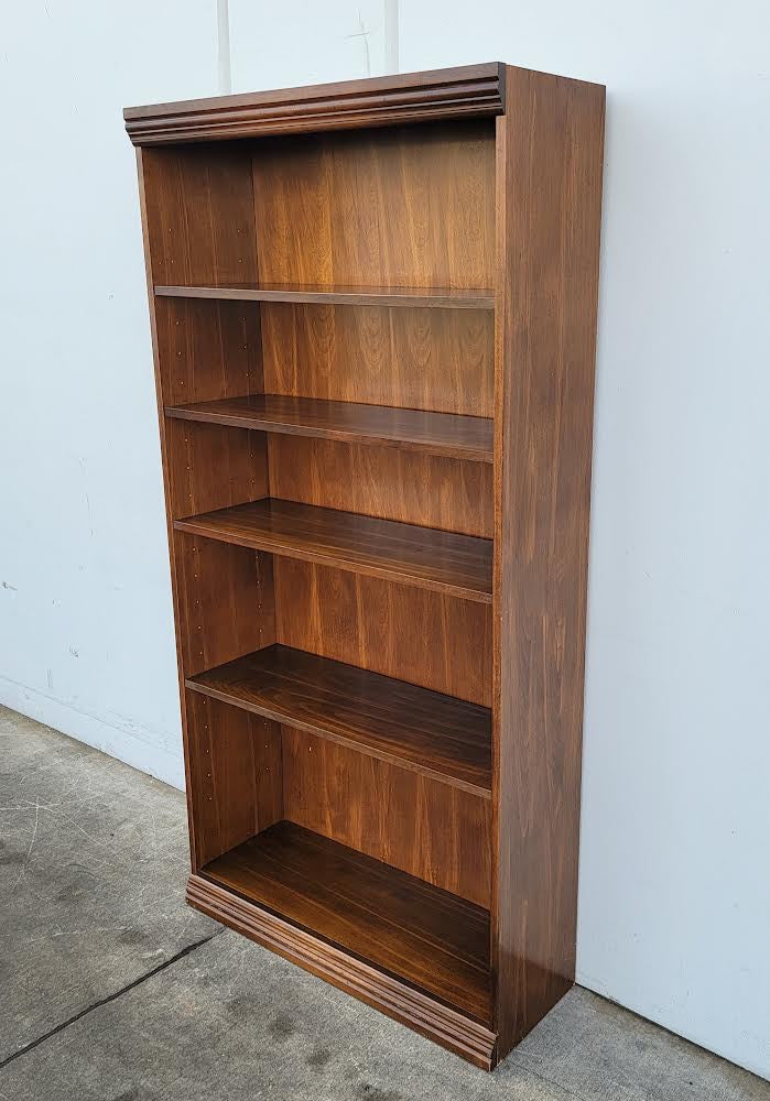 dark wood vertical bookcase/ bookshelf