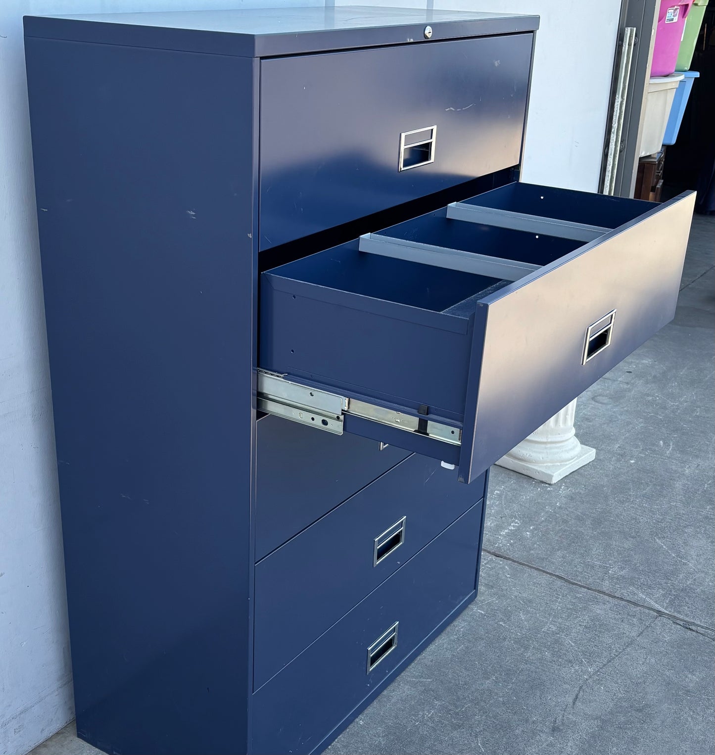 Korden Blue Filing Cabinet Organizer