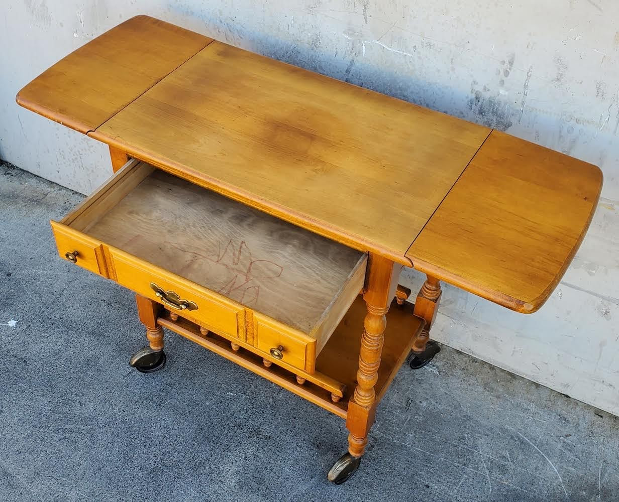 Kitchen buffet/server on wheels light wood
