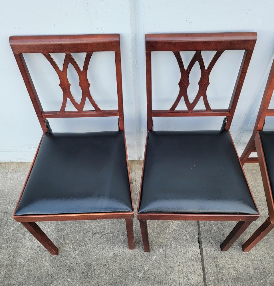 Leg o matic folding side chairs ebony