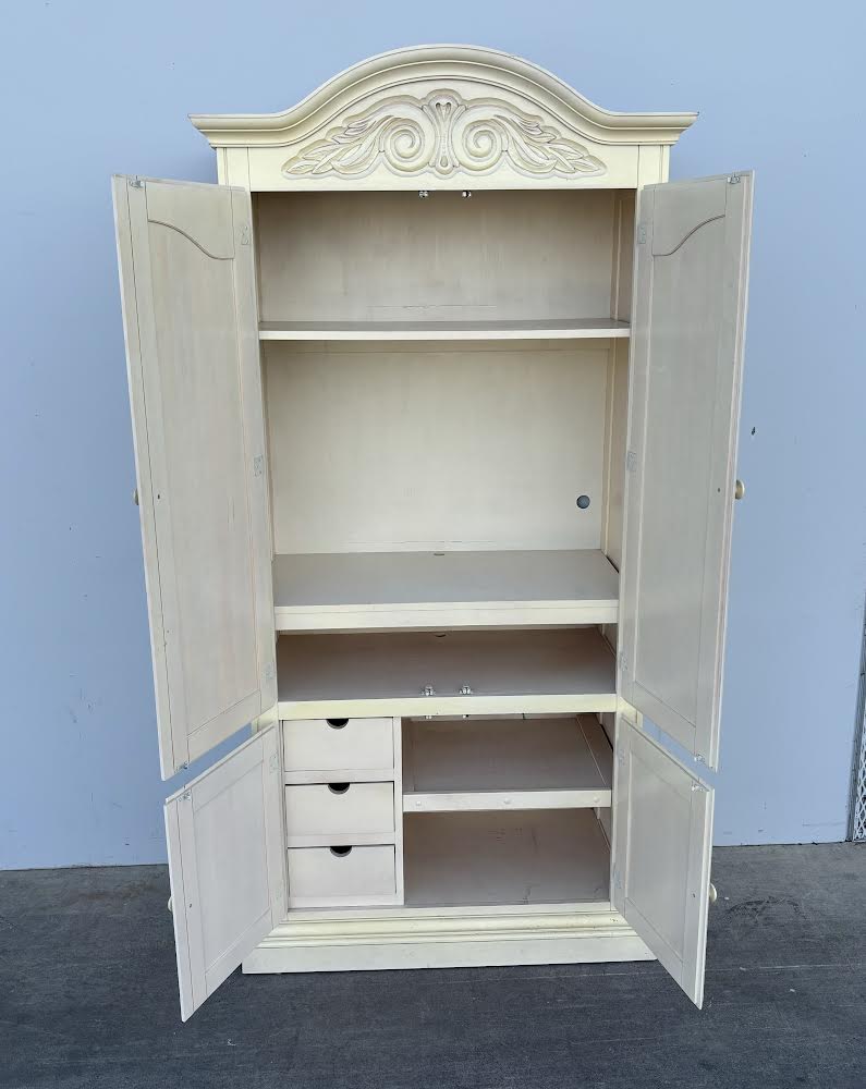 White Antique Armoire