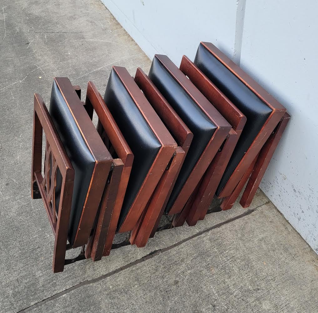 Leg o matic folding side chairs ebony