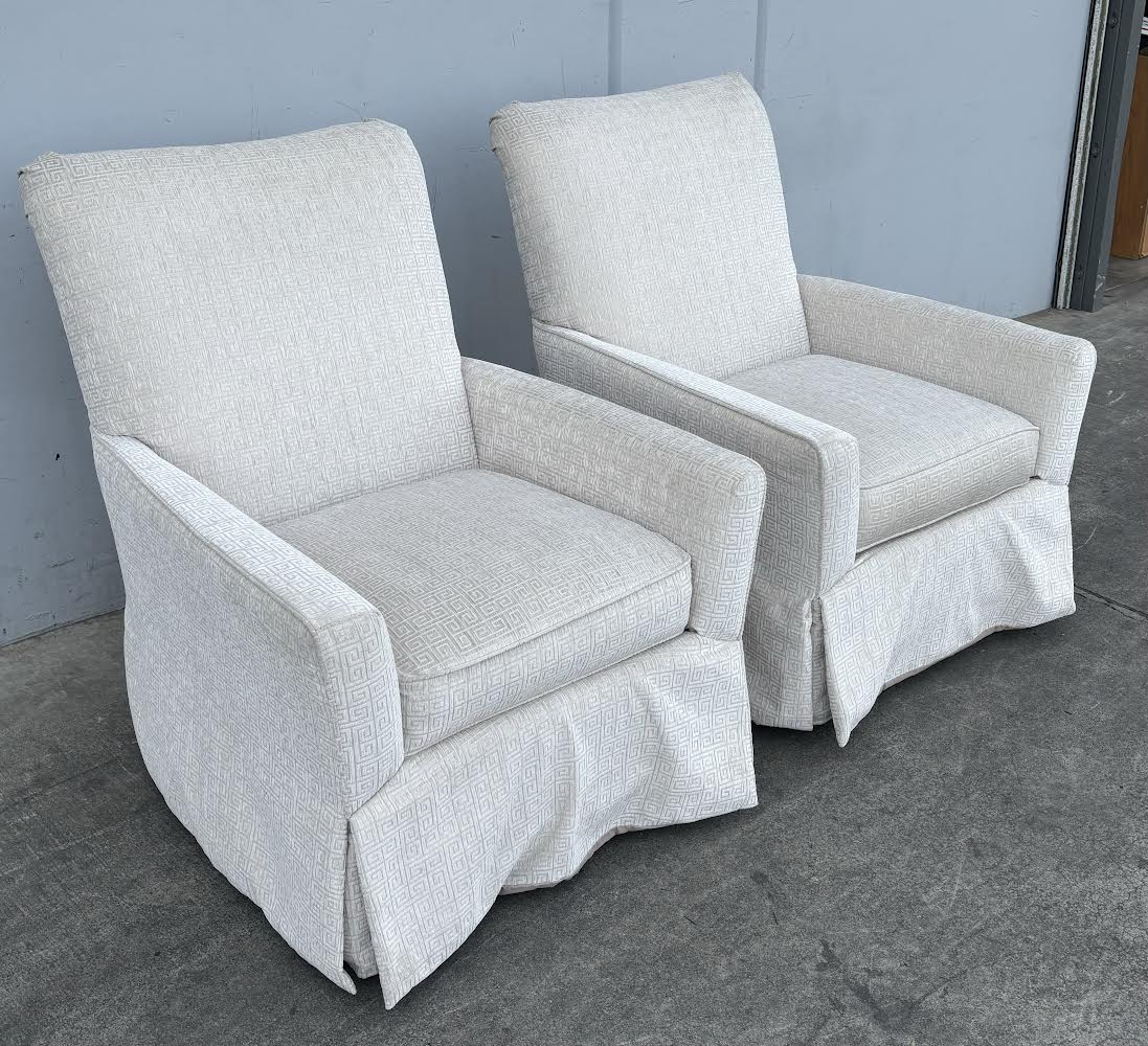 Matching Lazboy Swivel Upholstered Accent Chairs