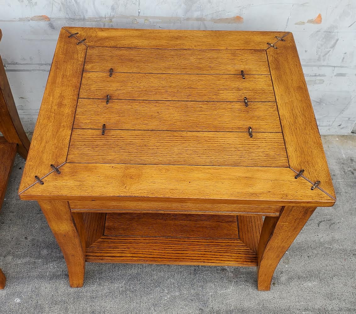 rustic end/side tables (2)