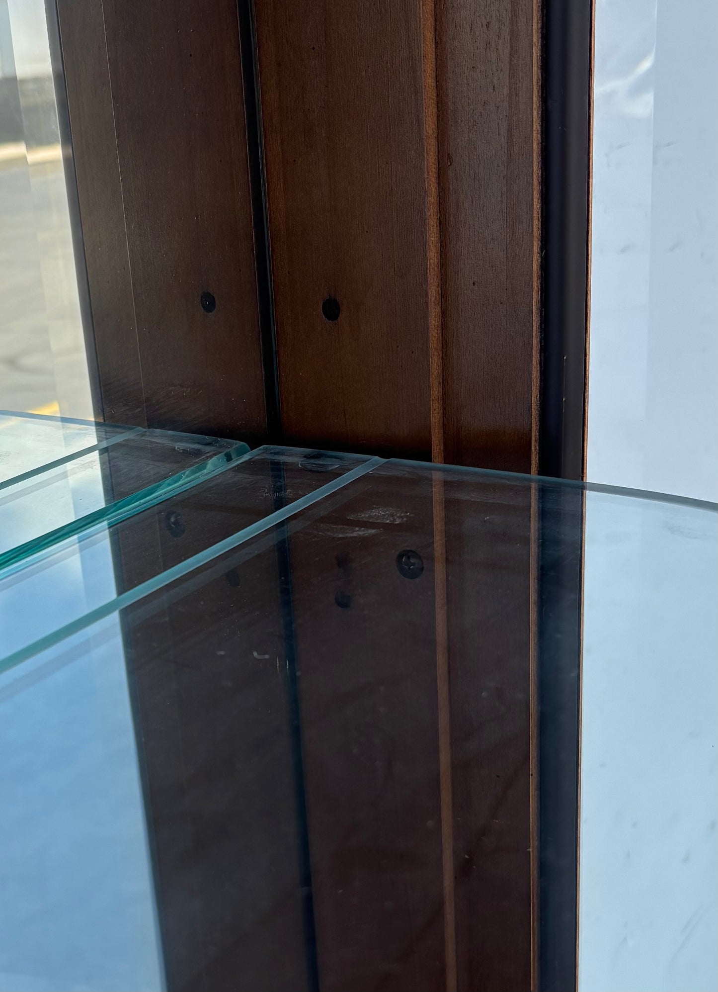 American of martinsville display cabinet lighted