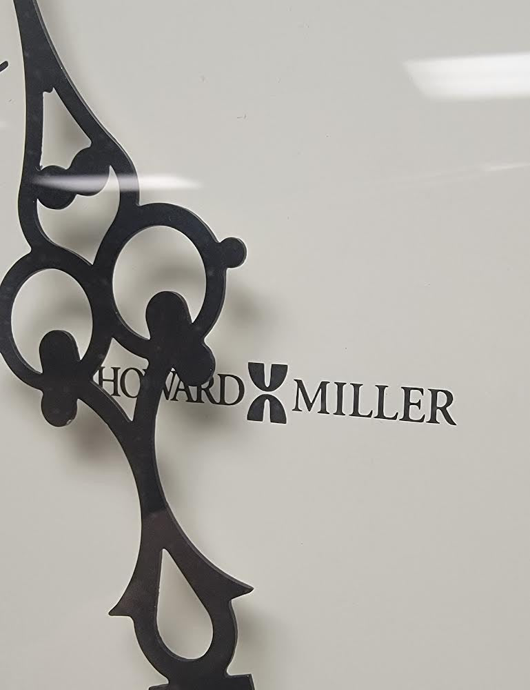 howard miller grandfather clock with curio