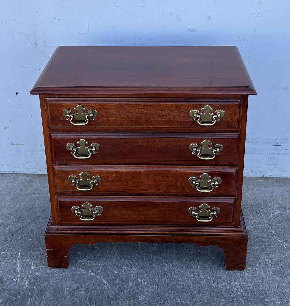 Cherry 4 Drawer Night Stand