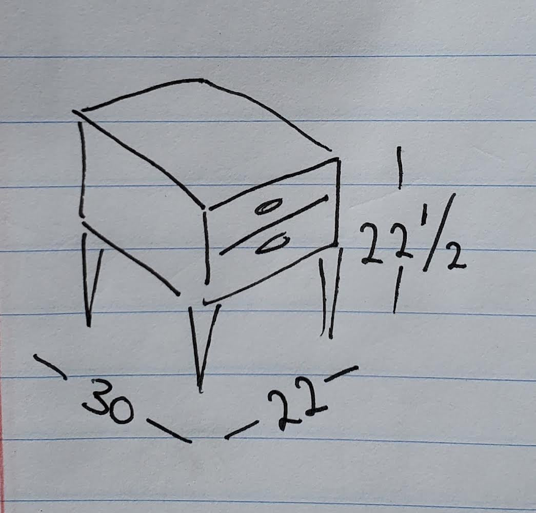 Bassett side/end table 1 drawer