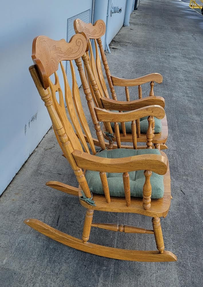 light wood rocking chairs vintage (2)