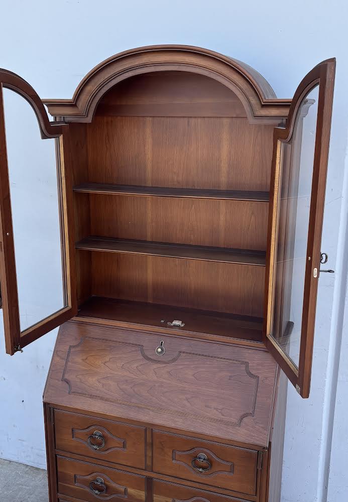 Antique Glass Secretary Desk