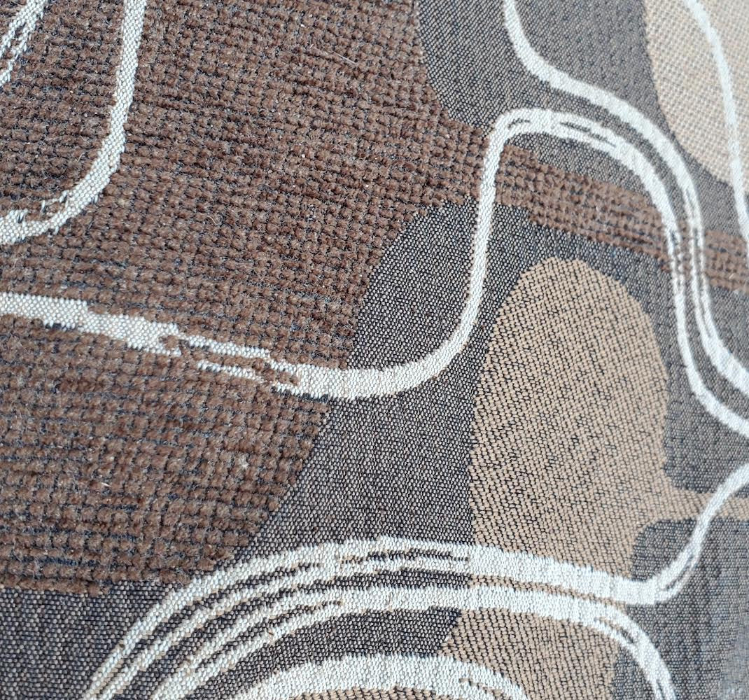 Brown fabric recliner armchair accent/living room chair