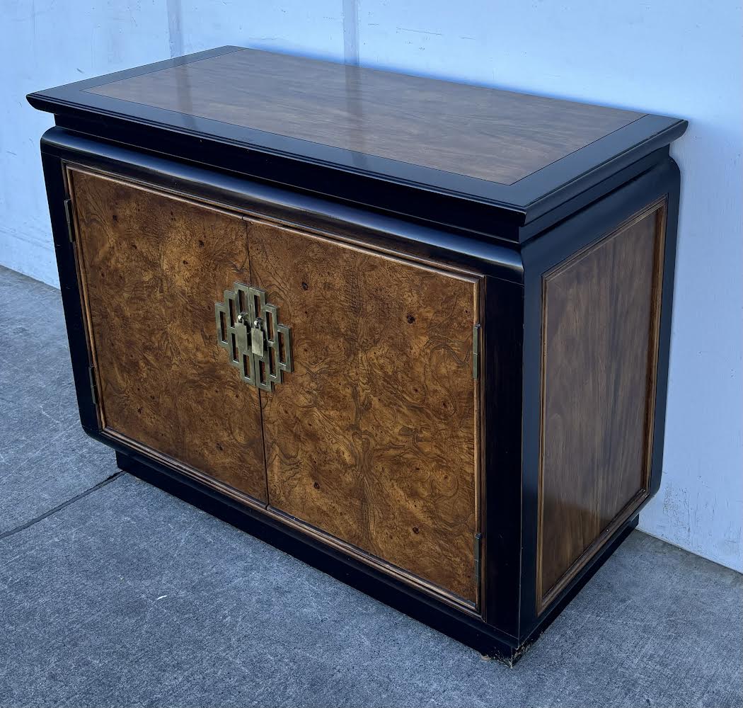 Vintage Chinoiserie Serving Table/Buffet/ cabinet- Lacquered