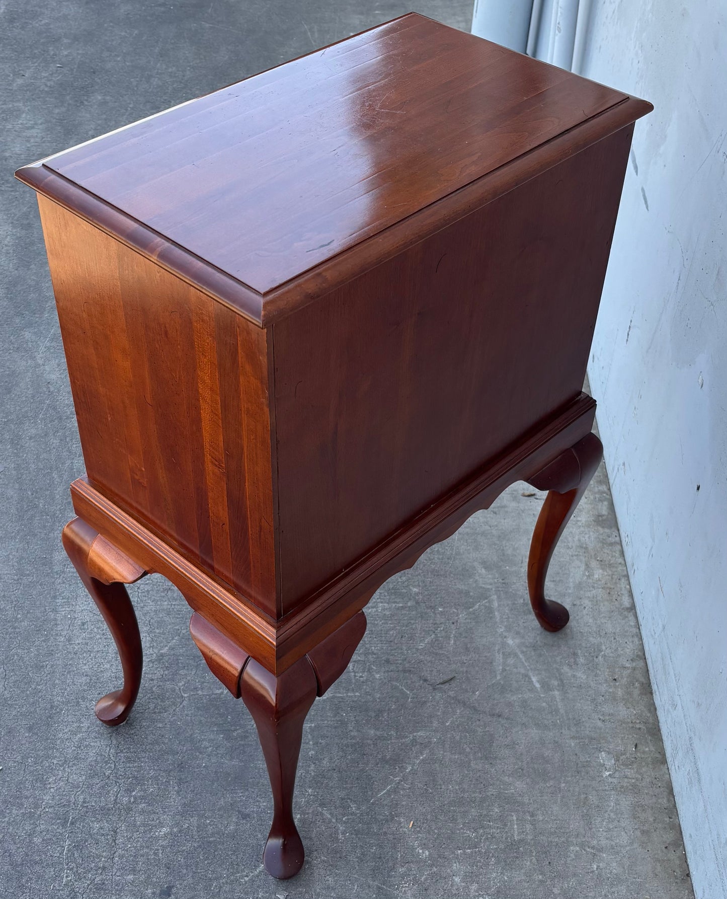 Vintage Queen Anne Style Silverware Chest