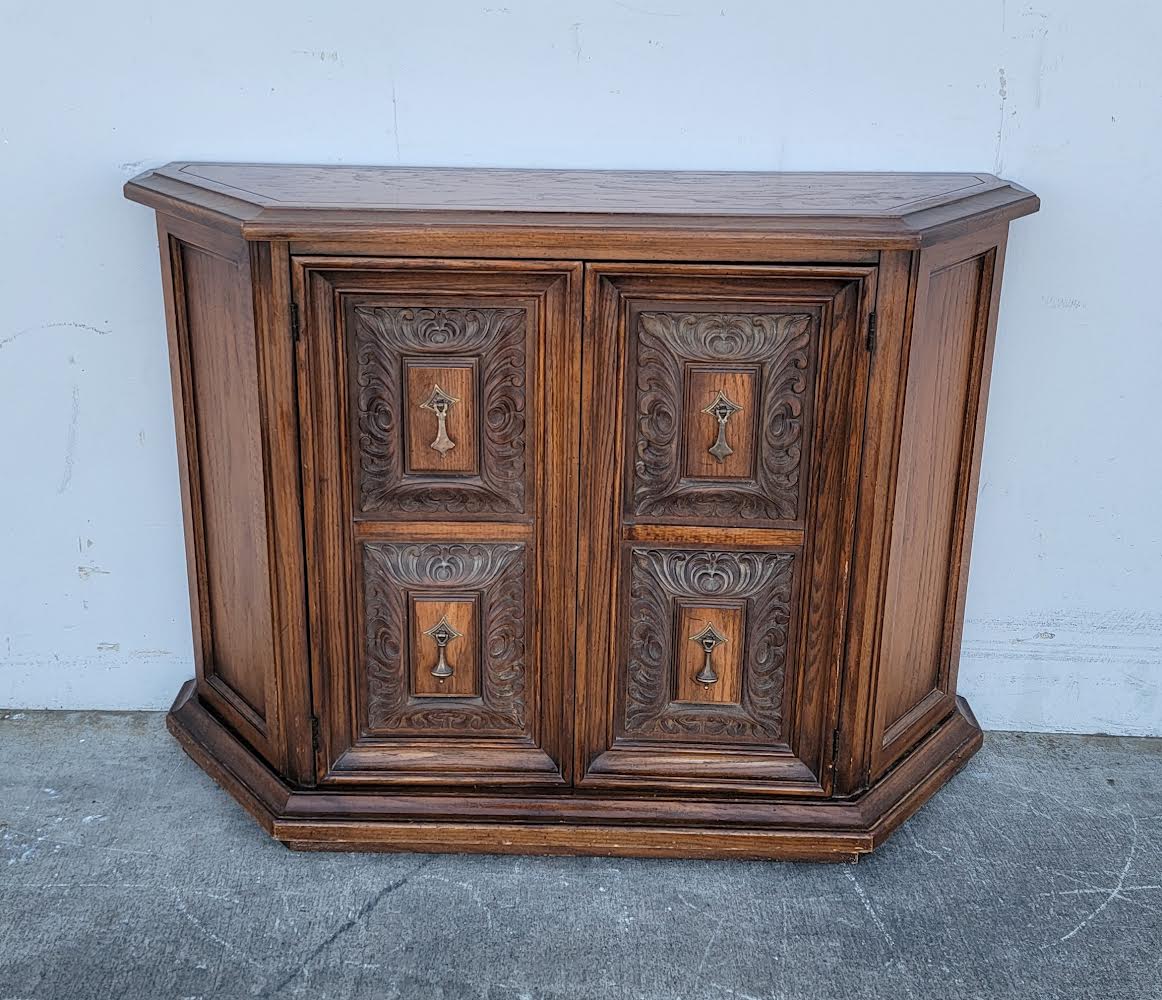 Buffet/ cabinet/ credenza half octagon