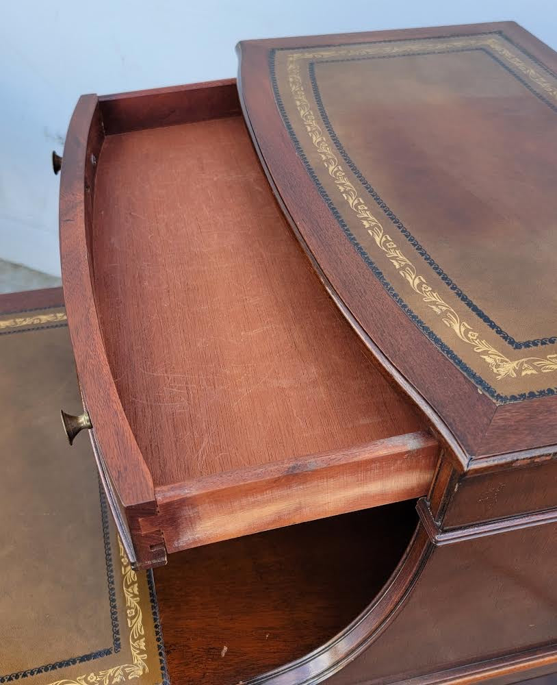 End / side tables (2) antique/ vintage 2 tier step up