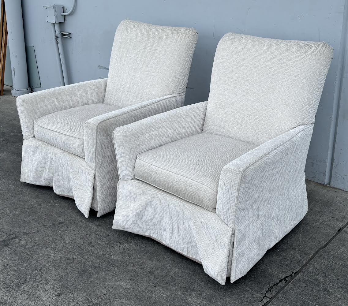 Matching Lazboy Swivel Upholstered Accent Chairs