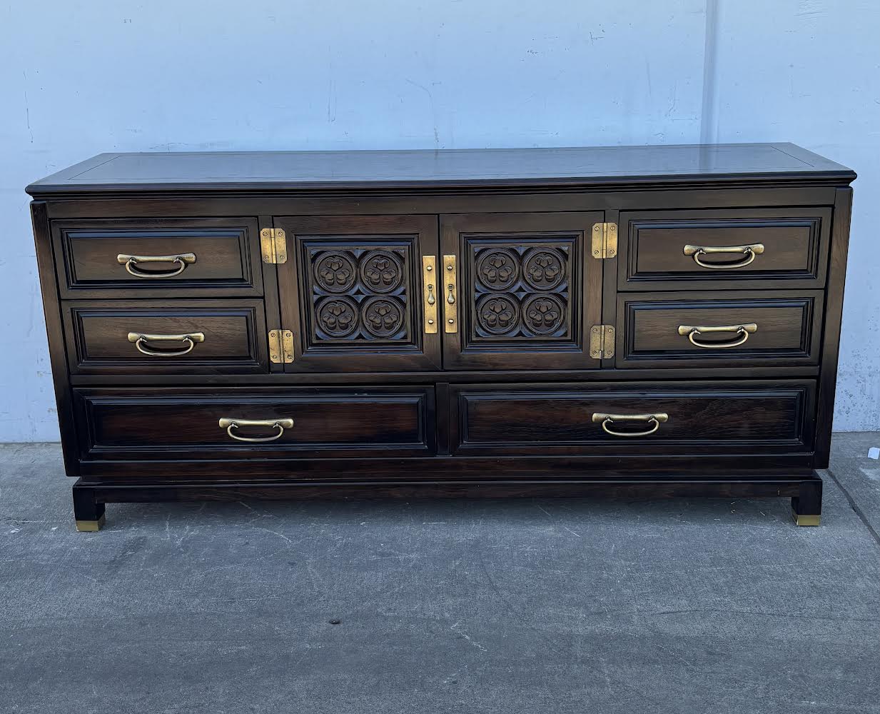 American of Martinsville sideboard/ credenza/Dresser Dark Large