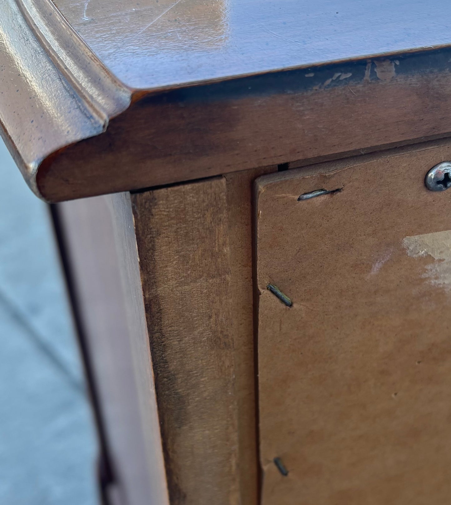 Dixie dresser/ chest of drawers dark wood