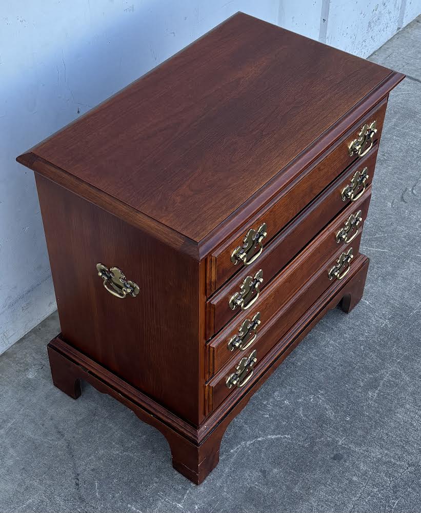 Cherry 4 Drawer Night Stand