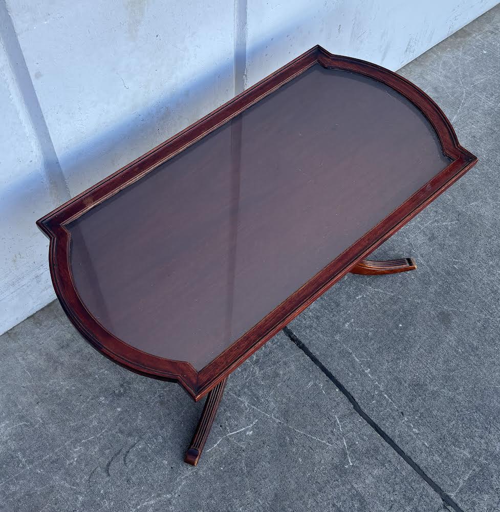 Antique Glasstop Coffee Table