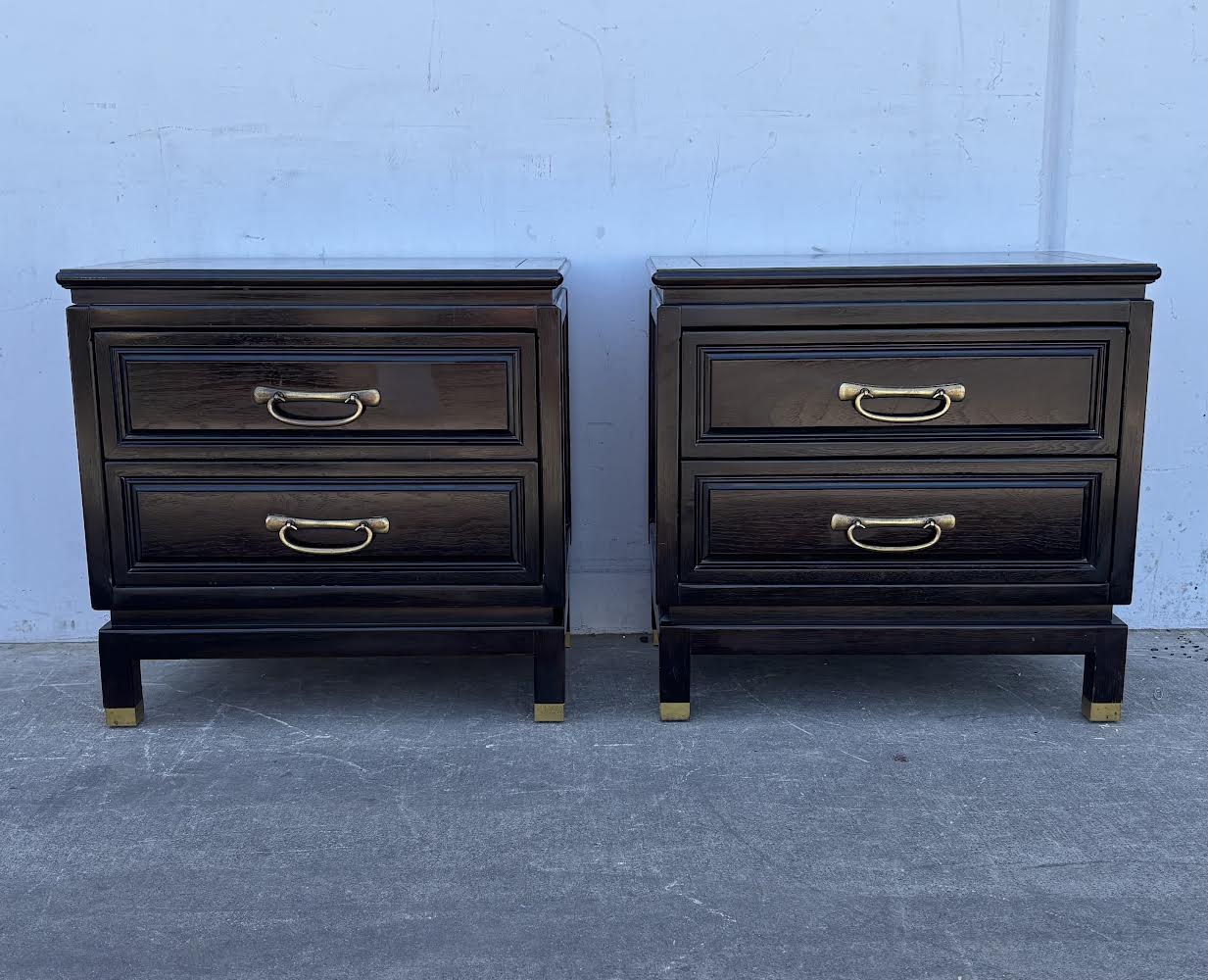American of Martinsville Asian Modern Chest Night Stands End Tables