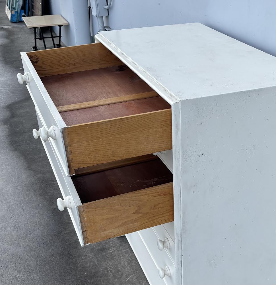 Tall White Wide Johnson Furniture Co Dresser