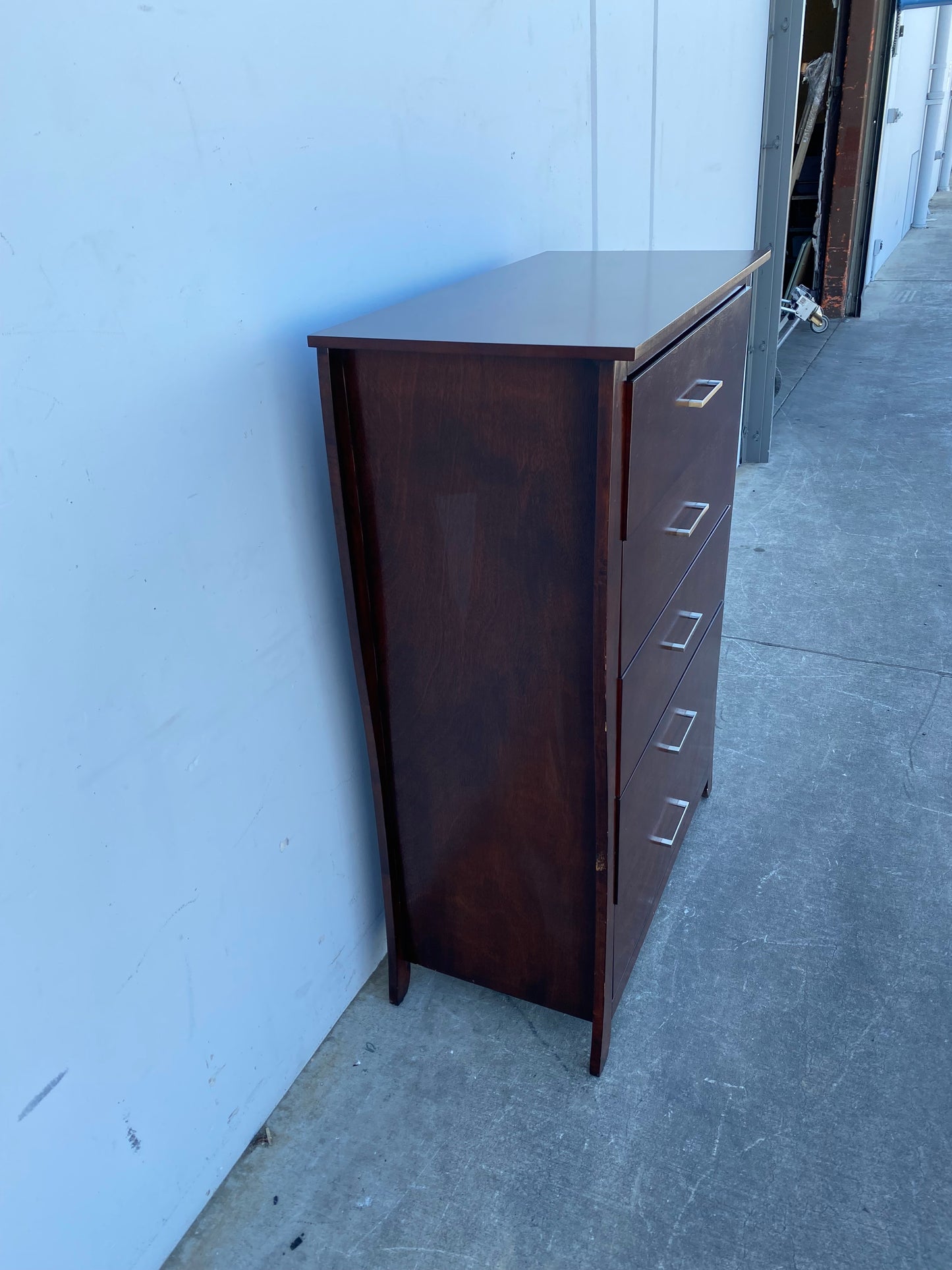 Dresser highboy/ chest of drawers dark wood