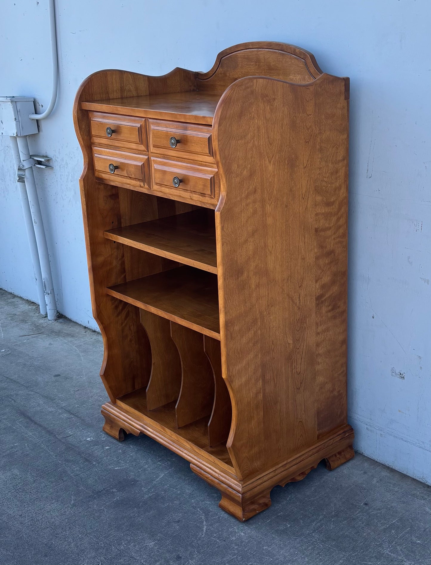 Vintage Display Cabinet Desk Dresser