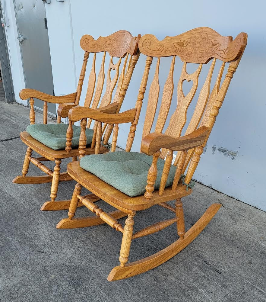 light wood rocking chairs vintage (2)