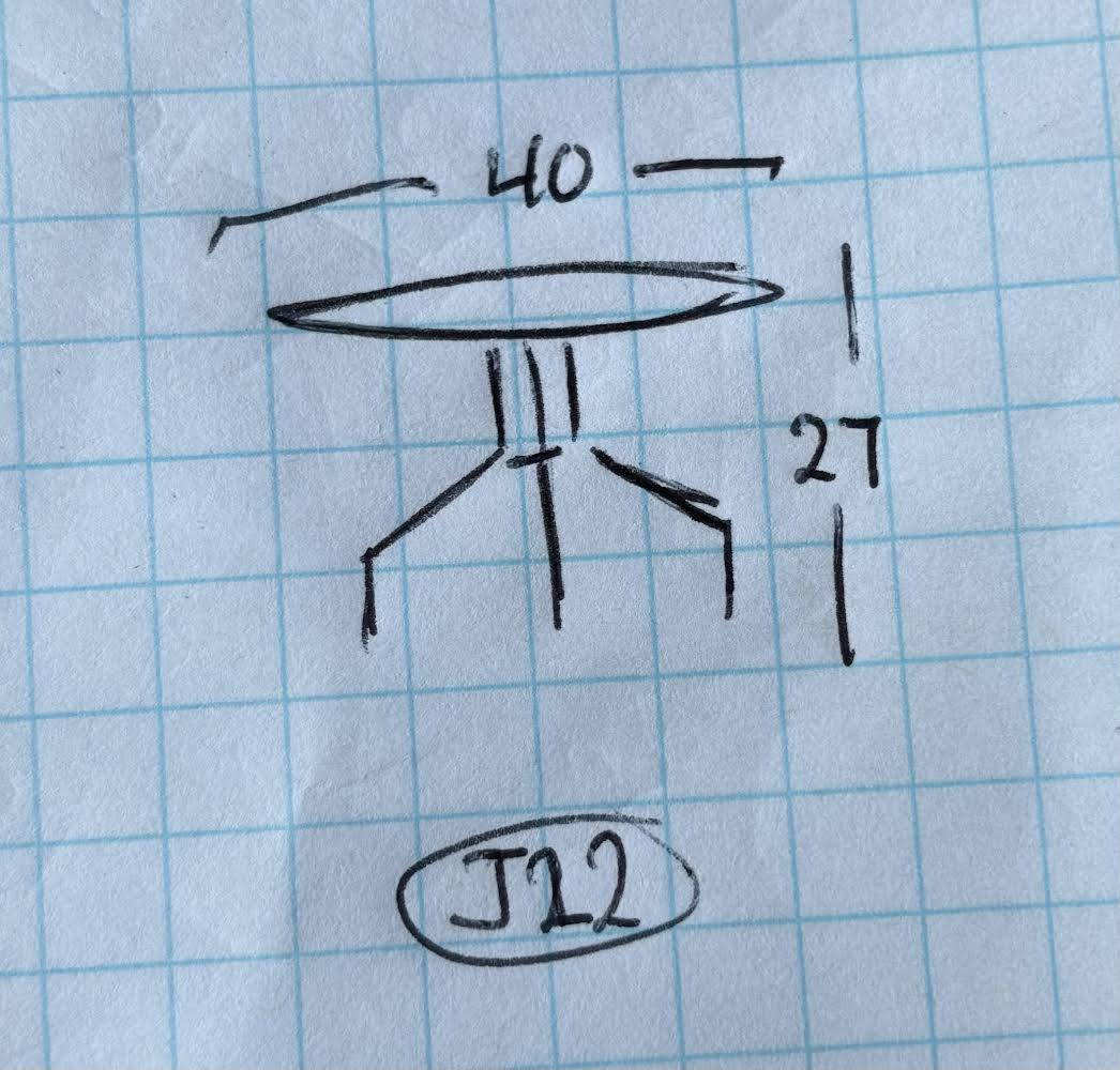 Outdoor Metal Table with 3 Chairs