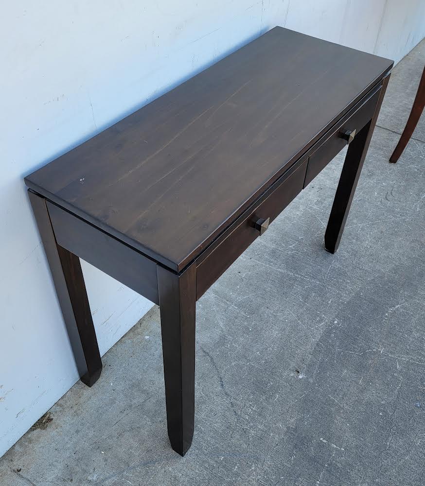 Dark wood console table