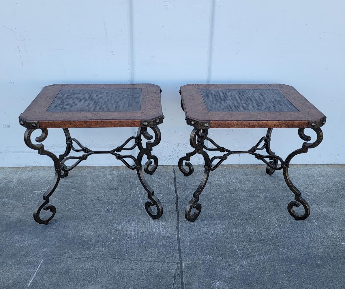 End/side tables (2) Bernhardt la Paz style