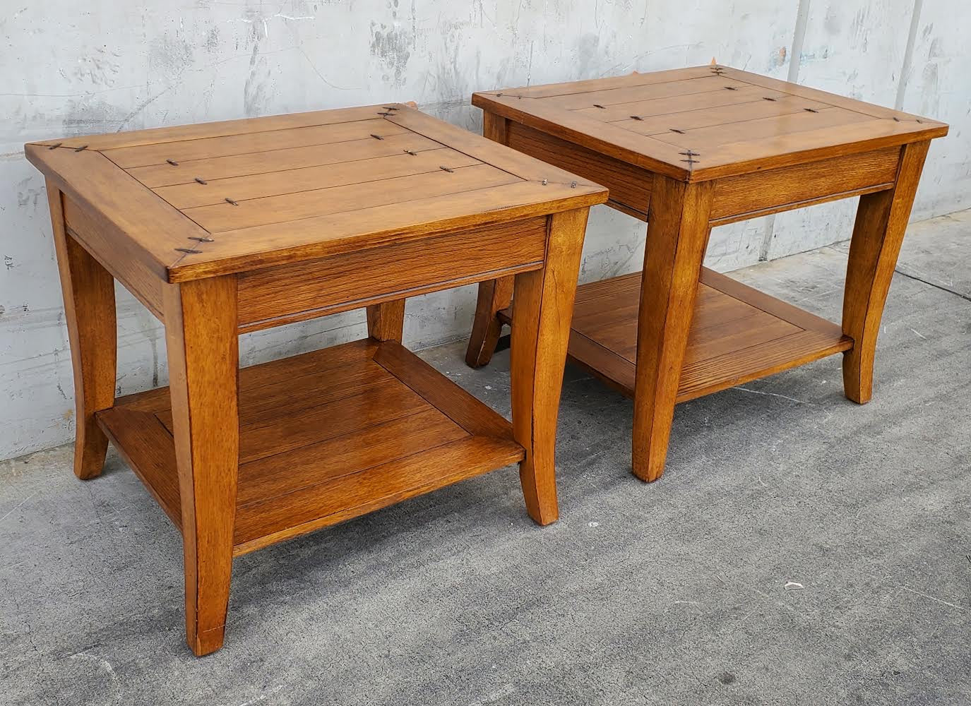 rustic end/side tables (2)