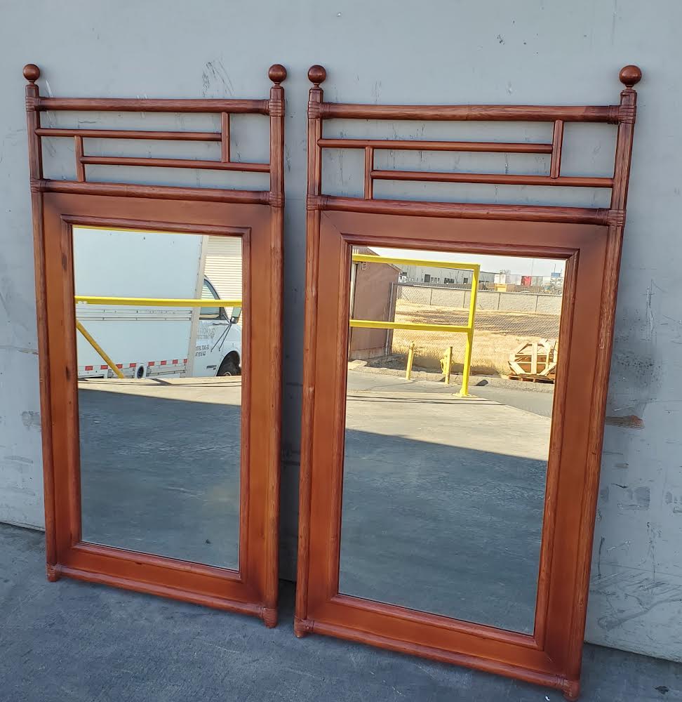 Asian mandarin style mirrors (2)