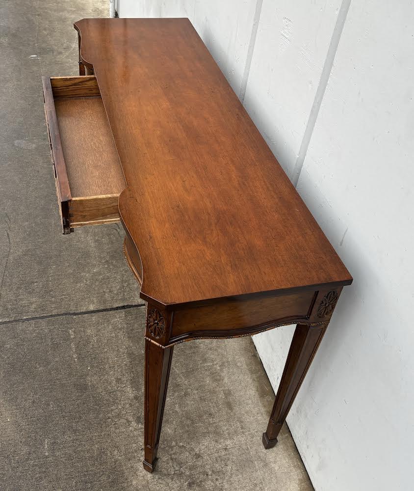 Antique Adam Style Mahogany Console Entryway Table