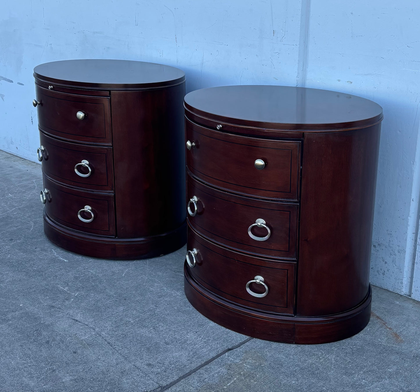 Dark wood nightstands / end/ side tables