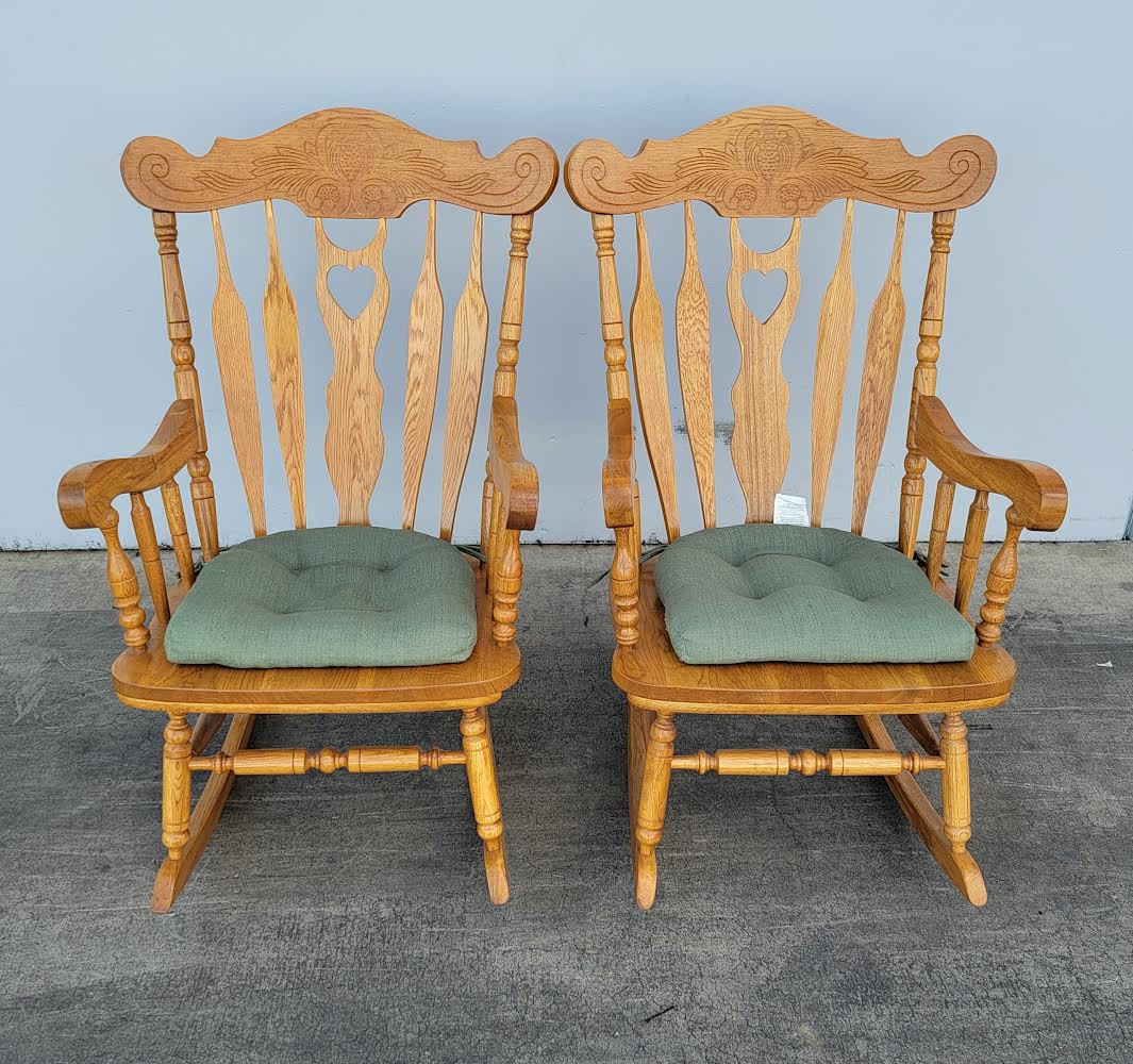 light wood rocking chairs vintage (2)