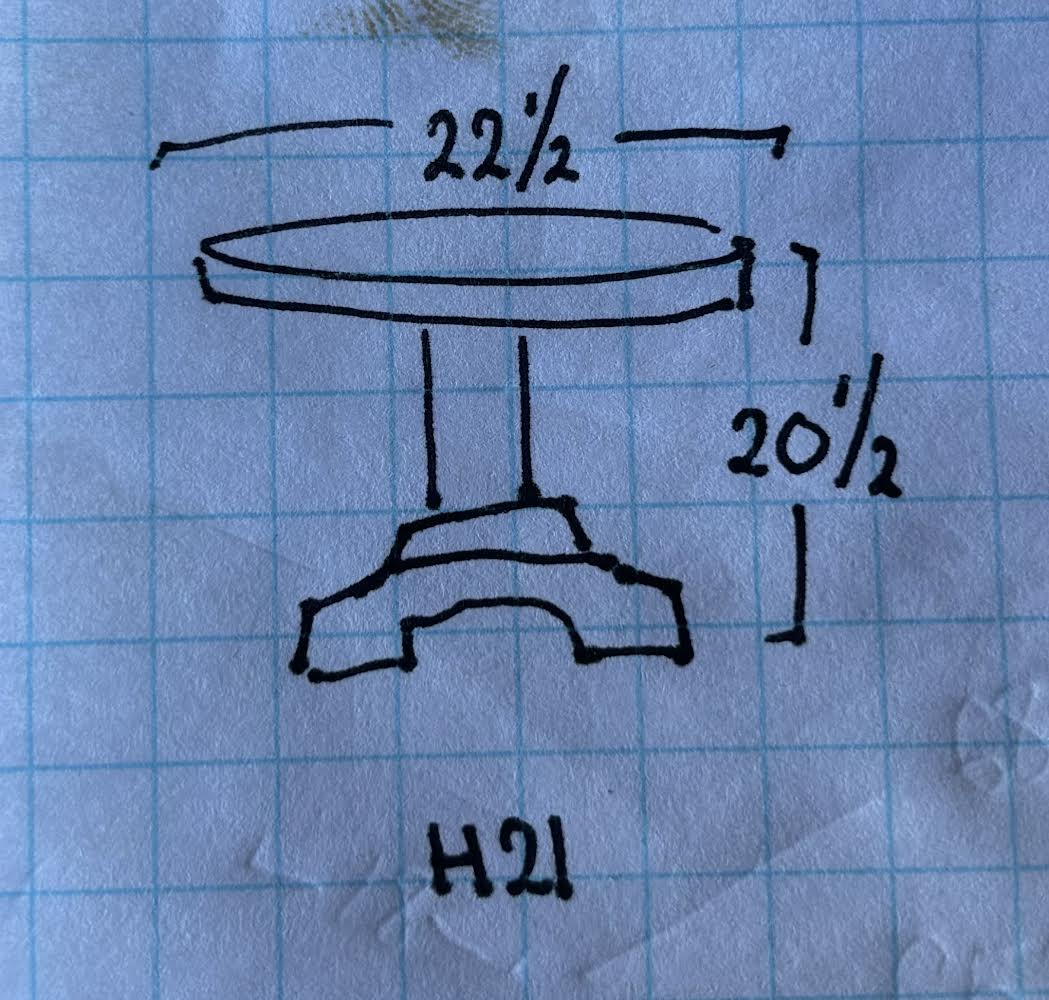Heirloom USA Made Side Table/Round Wood