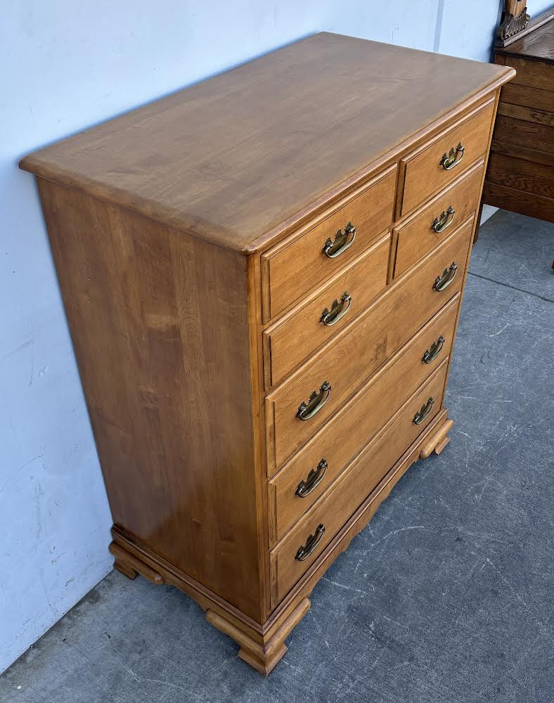 Kling Antique Colonial Style Tall Dresser