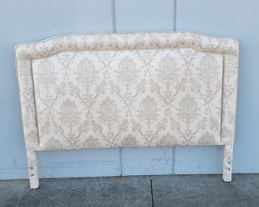King size headboard white/cream floral