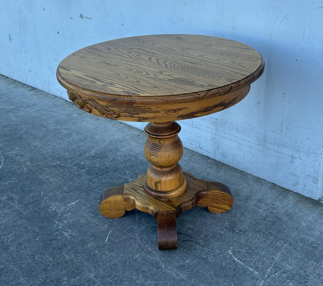 Heirloom USA Made Side Table/Round Wood